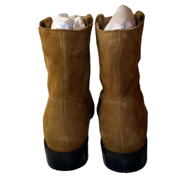 Boho Style LANDSEND Pull On Suede Booties 1” Heel - Picture 4 of 7